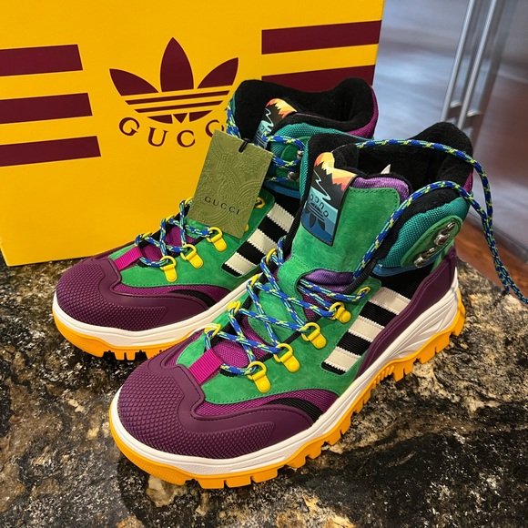 Gucci X Adidas Hiking Lace up Boots - Picture 9 of 9